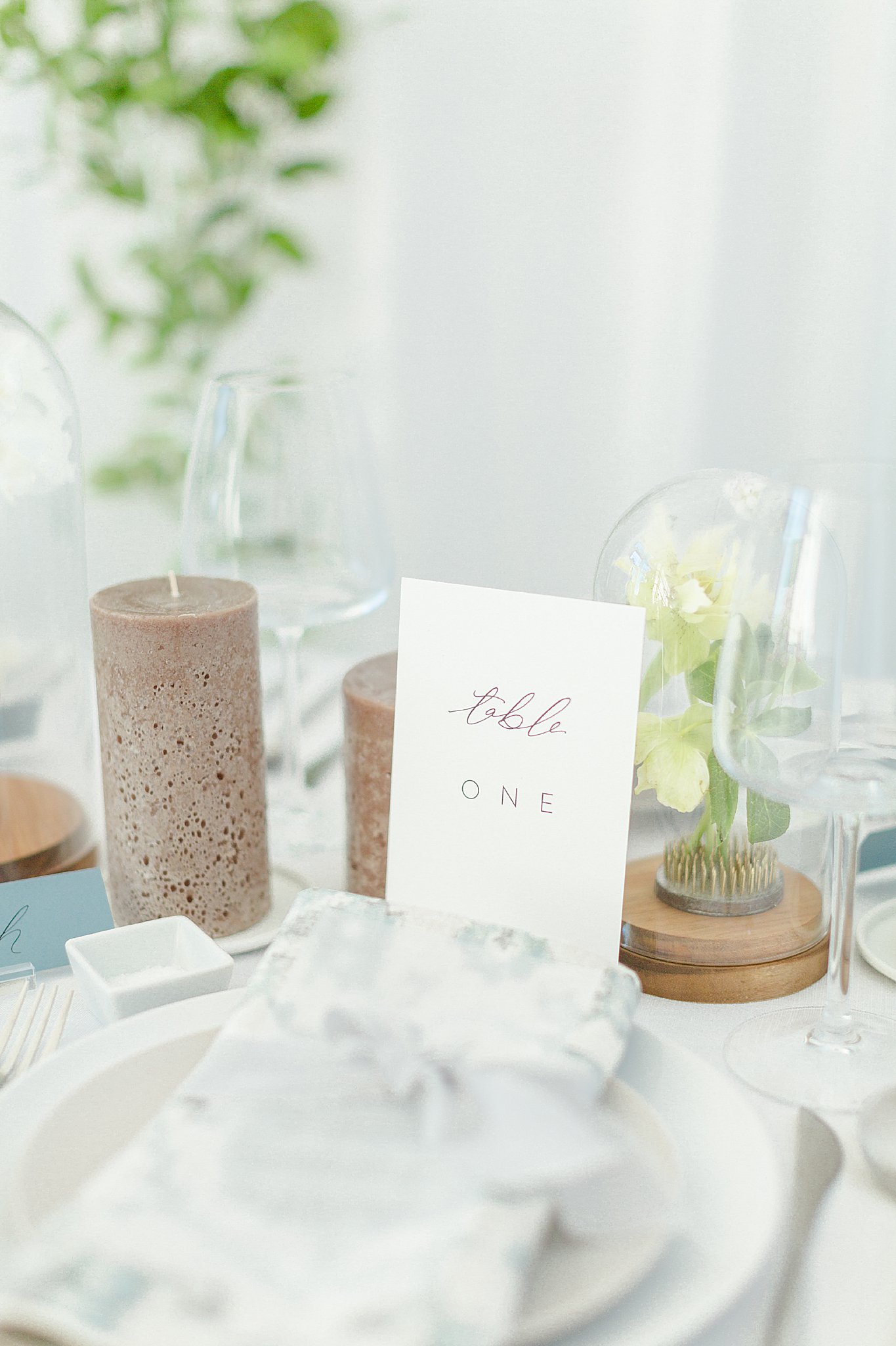 White and Dusty blue Fine Art Wedding Inspiration at Lightroom PDX