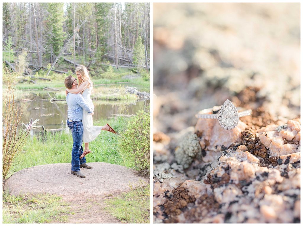 Turtle Rock Wyoming Engagement Session | Shaina and Royce 